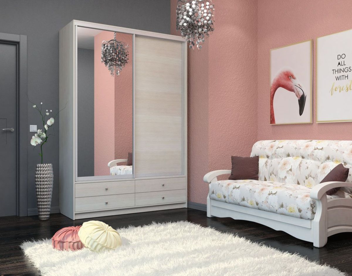 Шкаф-купе Ольга 1700 ЛДСП/Зеркало (ЛДСП 2 кат.) | фото 4