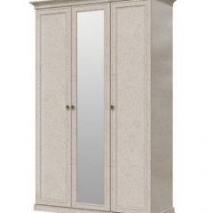 Шкаф 3-х створчатый (2+1) с зеркалом Афина (крем корень) | фото 2