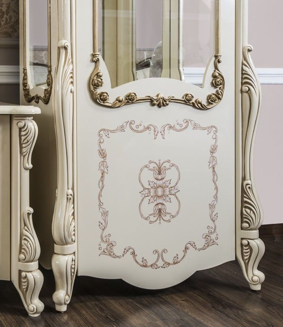 Витрина одностворчатая Энрике (крем) | фото 4