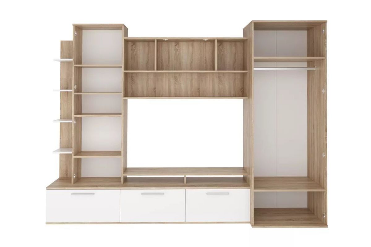 Стенка Денвер (СТЛ.151.01) Дуб сонома/Белый | фото 2