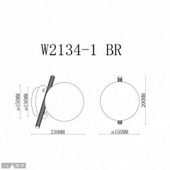Бра iLamp Golden W2134-1 BR | фото 2