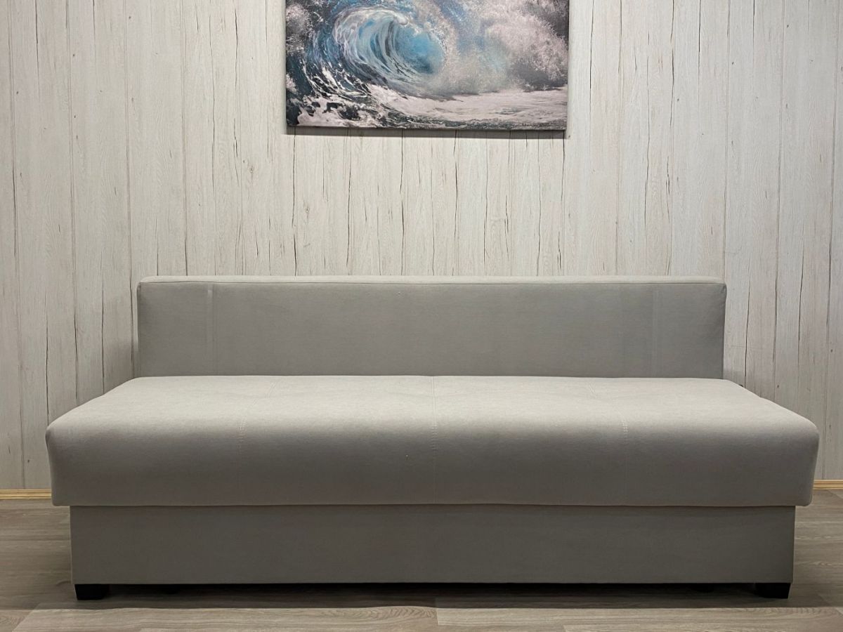 Диван Комфорт-1 (НПБ) велюр Luma 13 св.серый | фото 5