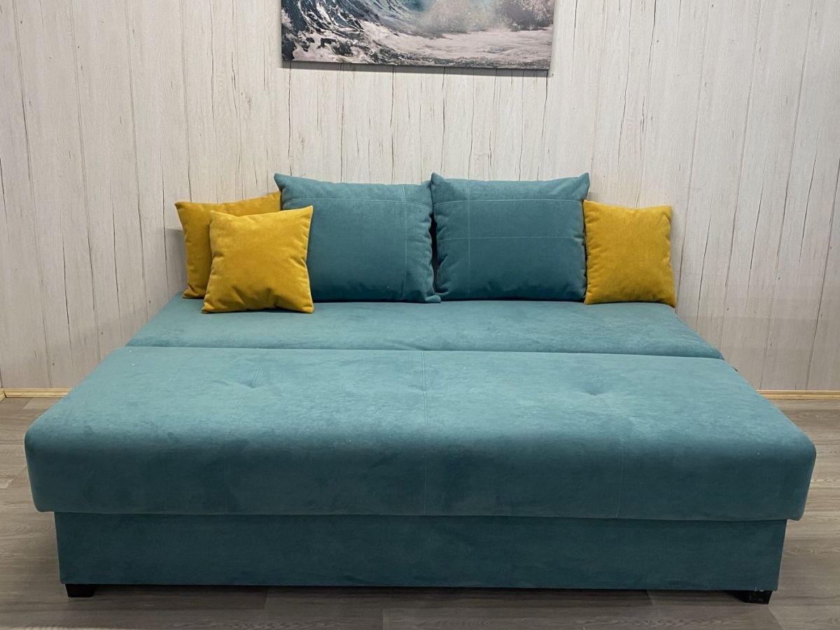 Диван Комфорт-1 (НПБ) велюр Luma 18 + подушки Luma 8 | фото 3