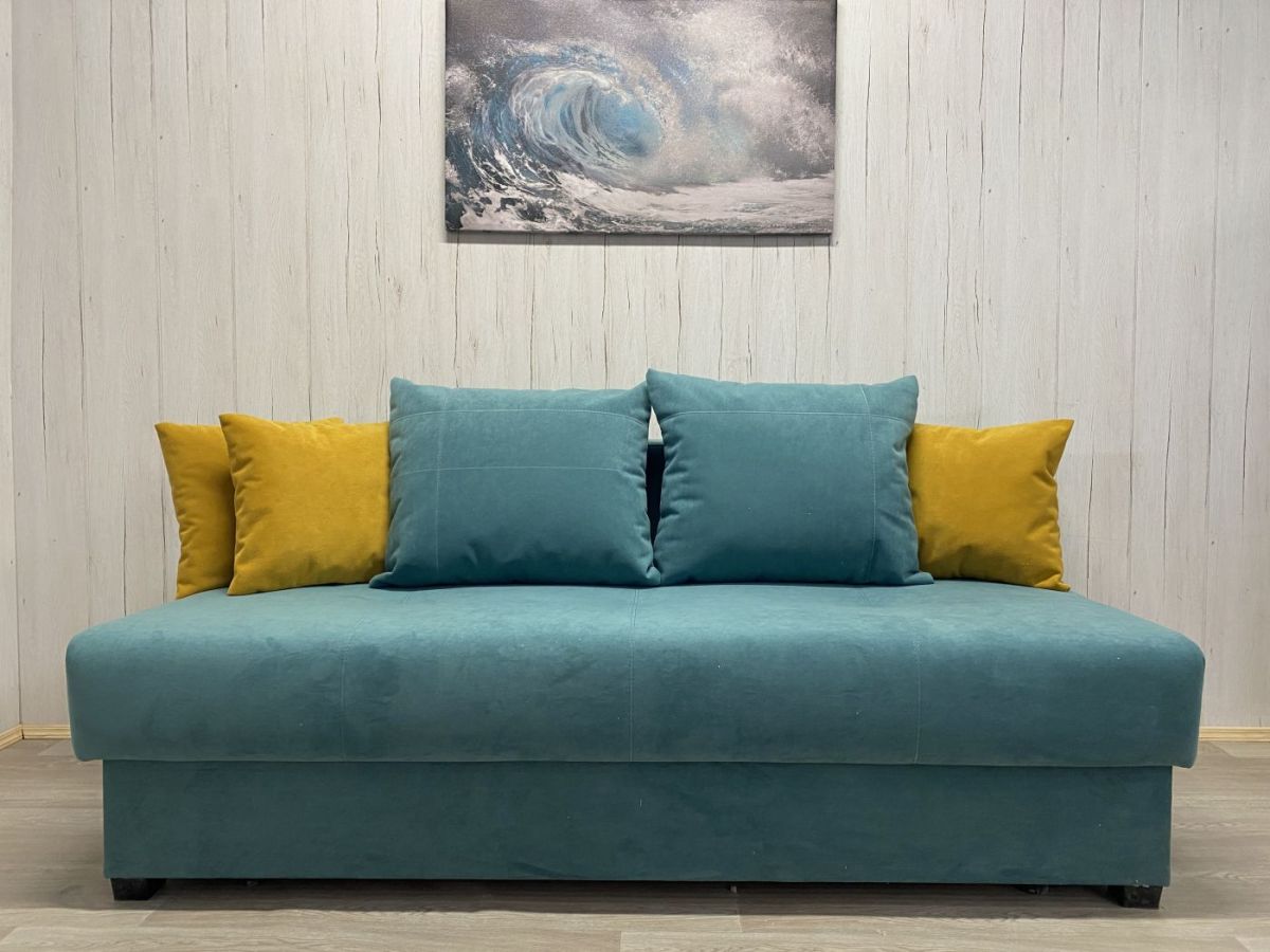 Диван Комфорт-1 (НПБ) велюр Luma 18 + подушки Luma 8 | фото 2