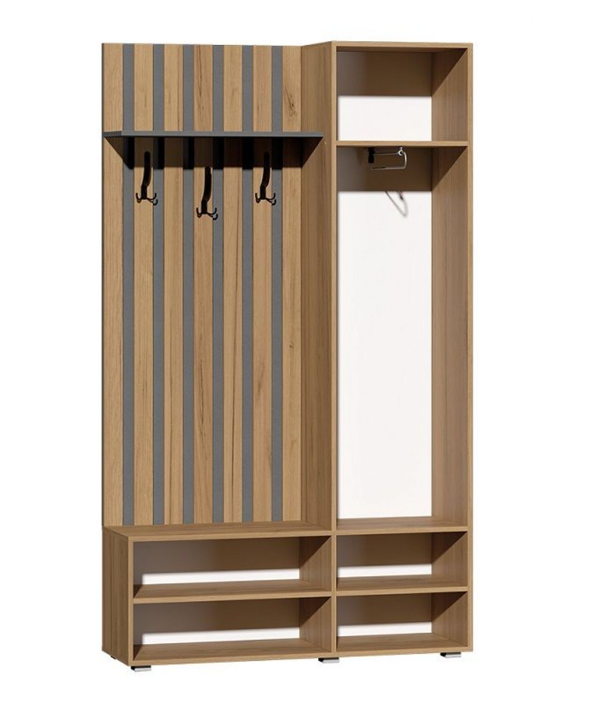 Прихожая Юджи (Дуб Крафт Золотой/Графит) | фото 3