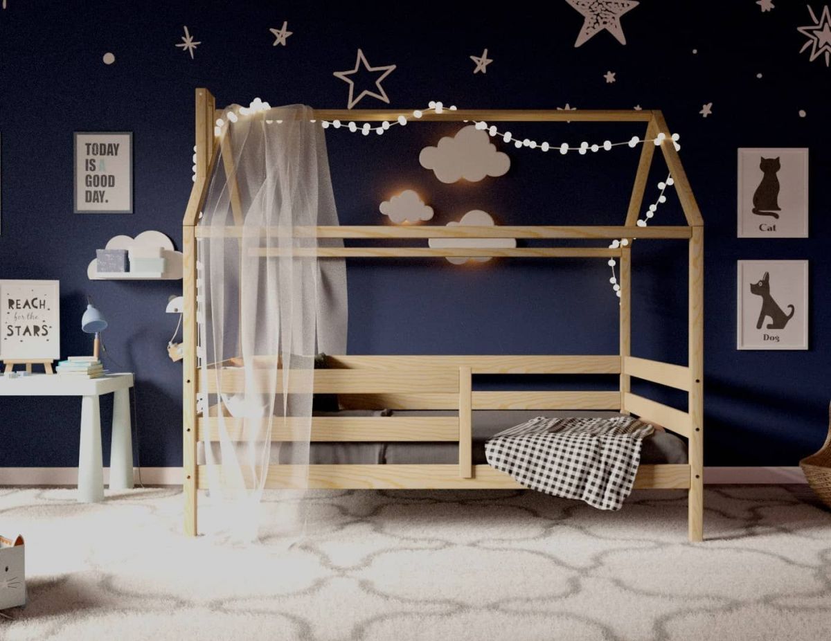 Кровать-домик 80*160 без покраски | фото 3