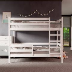 Кровать двухъярусная без крыши 80*190 Белый | фото 2