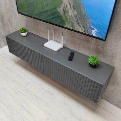 Тумба подвесная под ТВ LINES MTV1-MA 750 Темно-серый (Графит-M 10.1.25) | фото 11