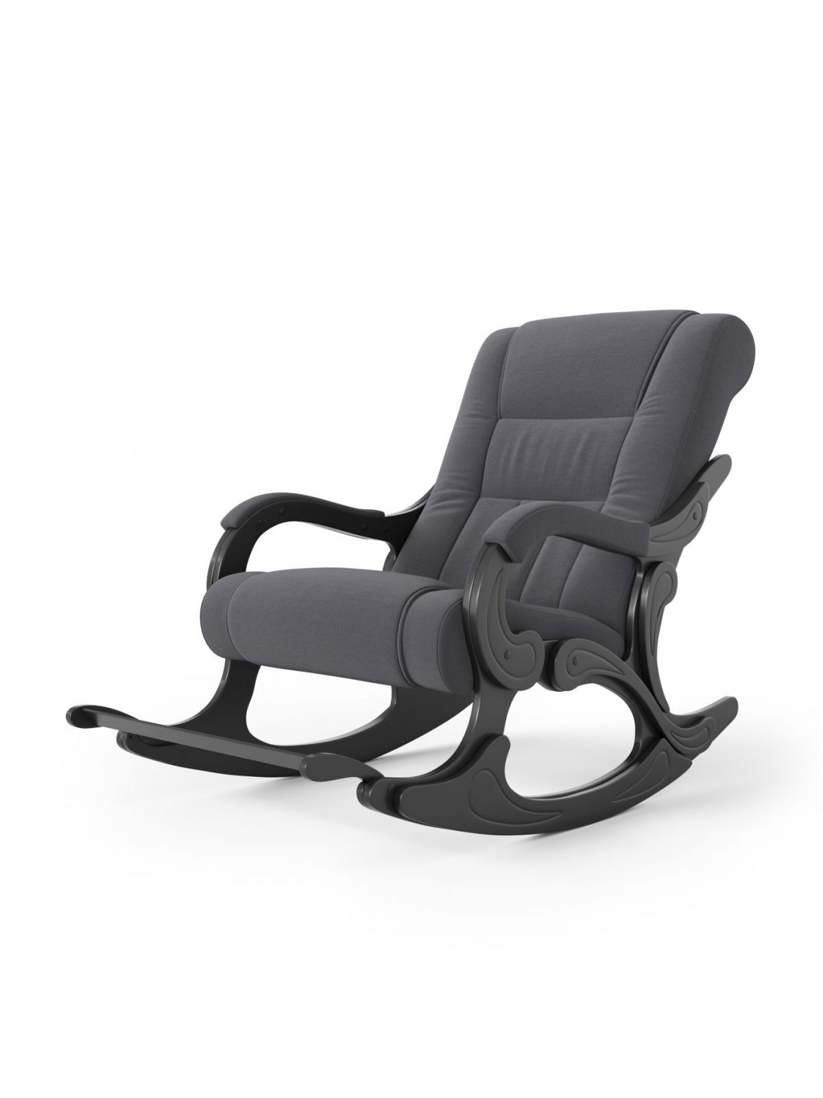 Кресло-качалка Родос 16-Т-ГР (ткань\венге) ГРАФИТ | фото 2