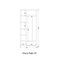 ОЛЬГА-ЛОФТ 33 Шкаф 3-х створчатый | фото 2
