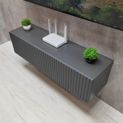 Тумба подвесная под ТВ LINES MTV4-MA 1150 Темно-серый (Графит-M 10.1.25) | фото 2