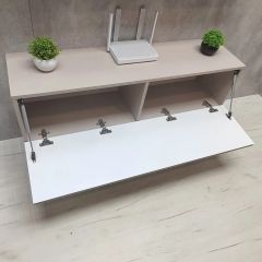 Тумба подвесная под ТВ LINES MTV4-MA 1150 Бежевый (Леда-М 10.1.5) | фото 8