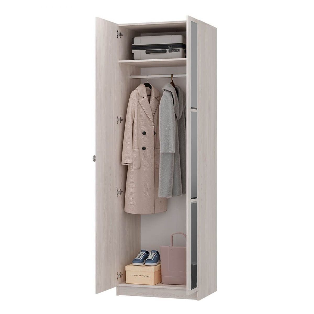 Шкаф 2-х створчатый Зарина ШК-01 (ясень белый) | фото 2