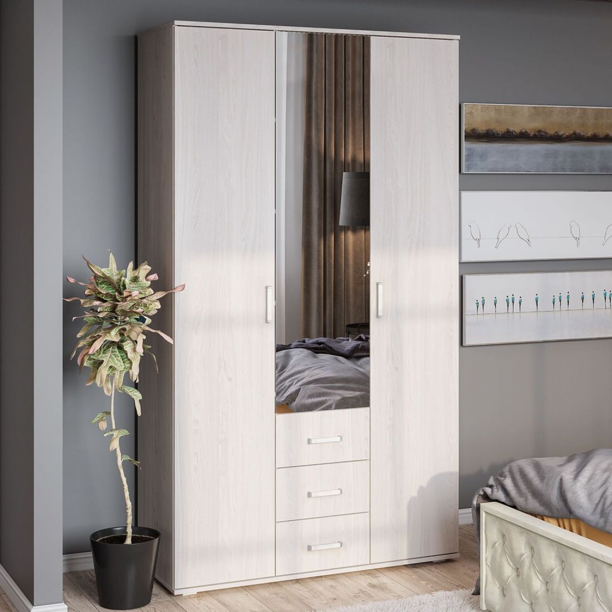 Гостиная Белла (модульная) ясень белый | фото 16