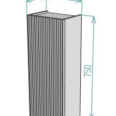 Шкаф навесной для ванной MH9-MA 300х750 (Белый-М 10.1.1) Белый глянец | фото 9