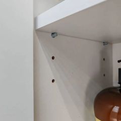 Шкаф пенал навесной для ванной MH11-MA 450х1548 (Белый-М 10.1.1) Белый глянец | фото 6