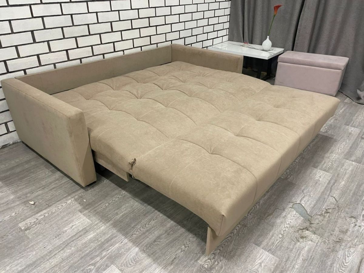 Диван Аккордеон 1280*2000 НПБ подлокотник ПРЯМОЙ | фото 2