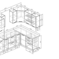 Кухонный гарнитур Антик 2400*1600 (Стол. 38мм) | фото 2