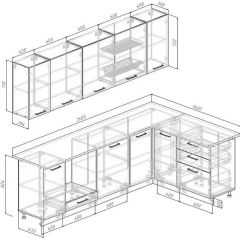 Кухонный гарнитур Белый Глянец 2600*1600 (Стол. 38мм) | фото 2