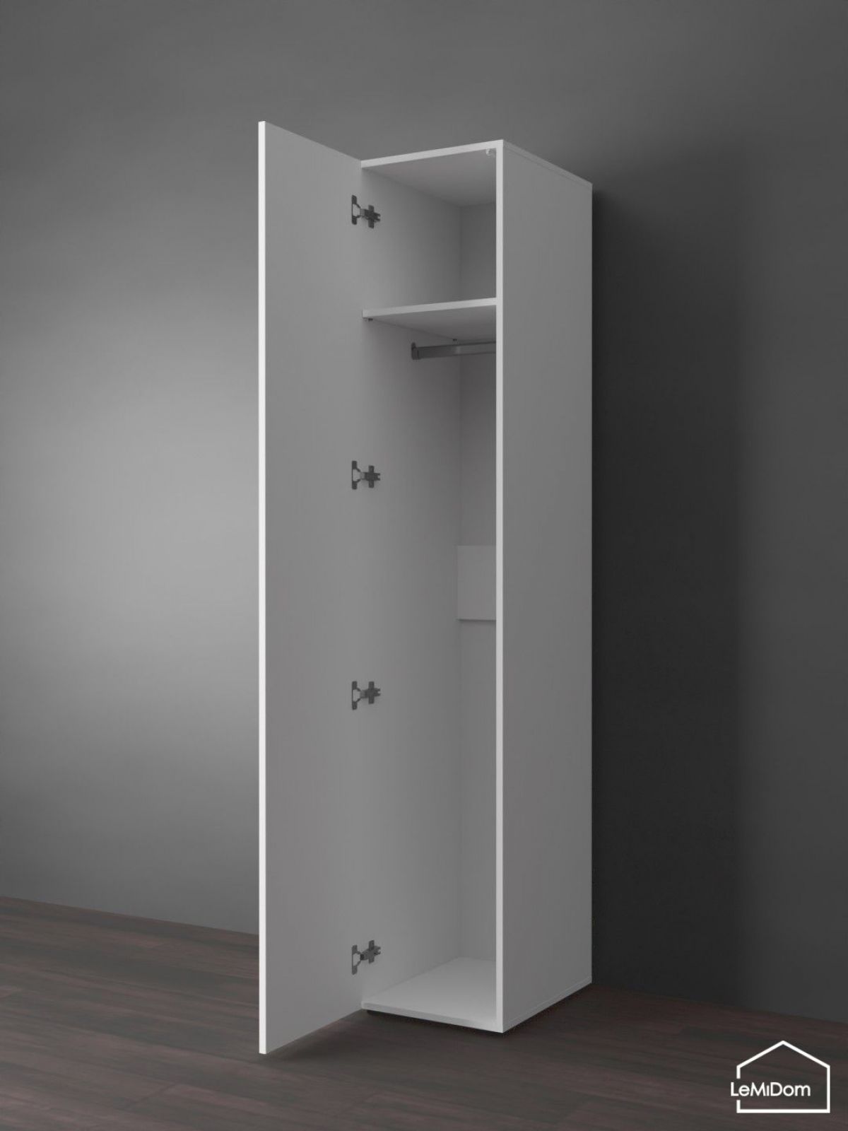 Шкаф Linnea MHR-1PO 2050х400х510 (Белый-М 11.1.2) | фото 4