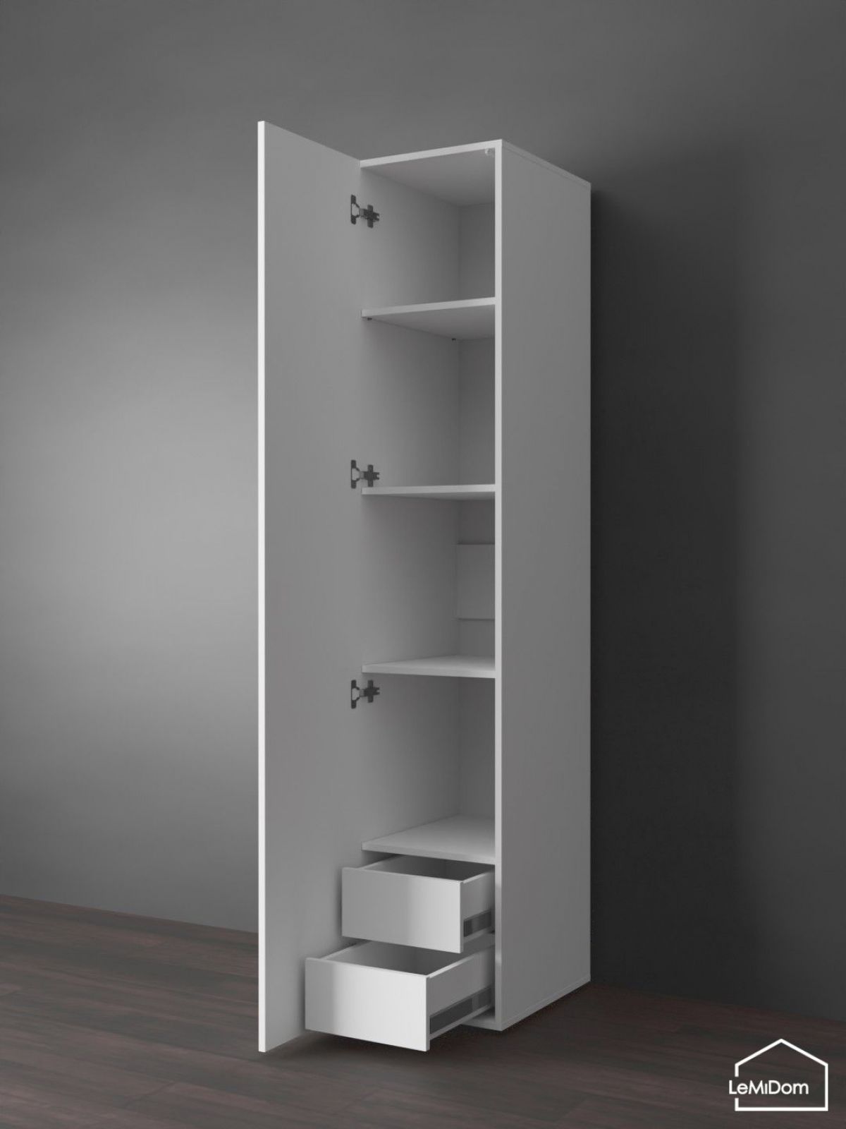 Шкаф Linnea MHR-1PO-4 2050х400х510 (Белый-М 11.1.2) | фото 4