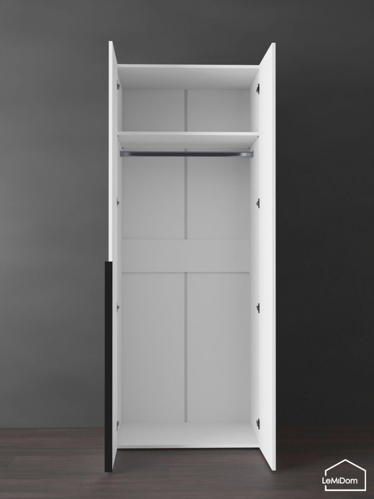 Шкаф Linnea MHR-2 2050х800х510 (Белый-М 11.1.2) | фото 4