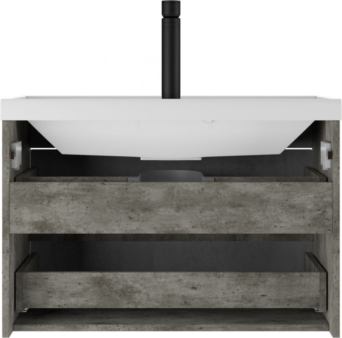 Тумба подвесная под умывальник "UNIT 80" Loft В2 Бетон Домино (DL5603T) | фото 4