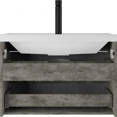 Тумба подвесная под умывальник "UNIT 80" Loft В2 Бетон Домино (DL5603T) | фото 4