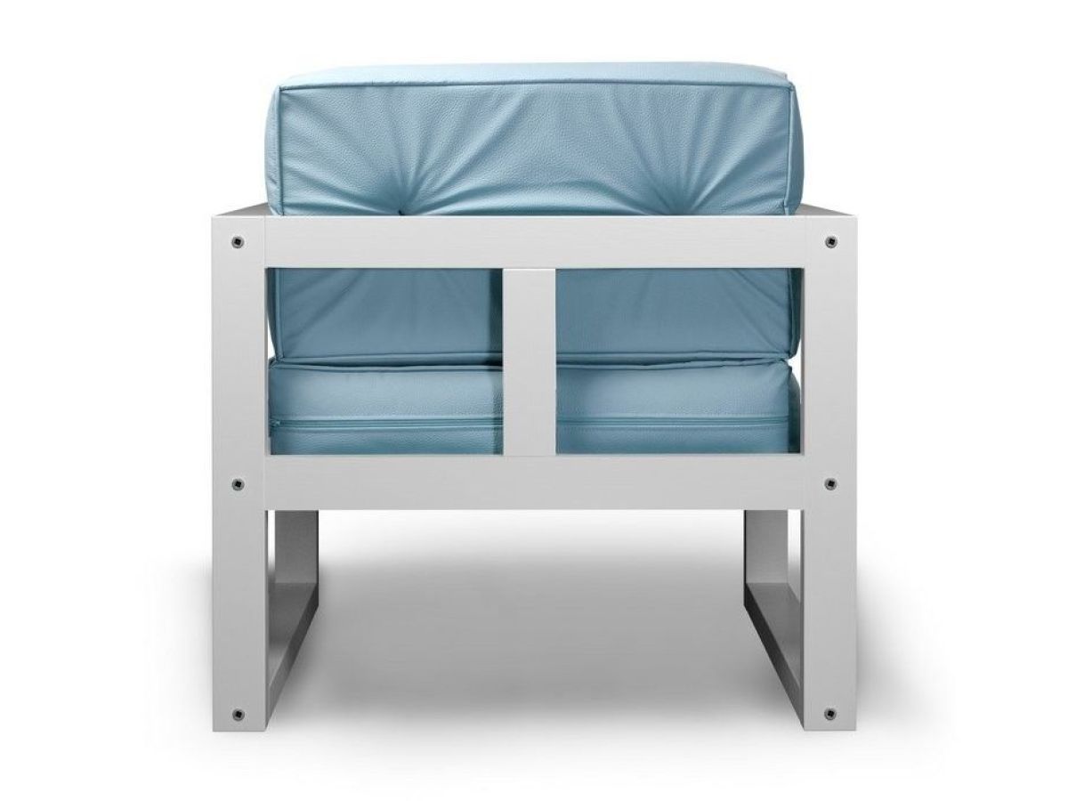 Диван одноместный DEmoku Д-1 (Беж/Белый) | фото 4