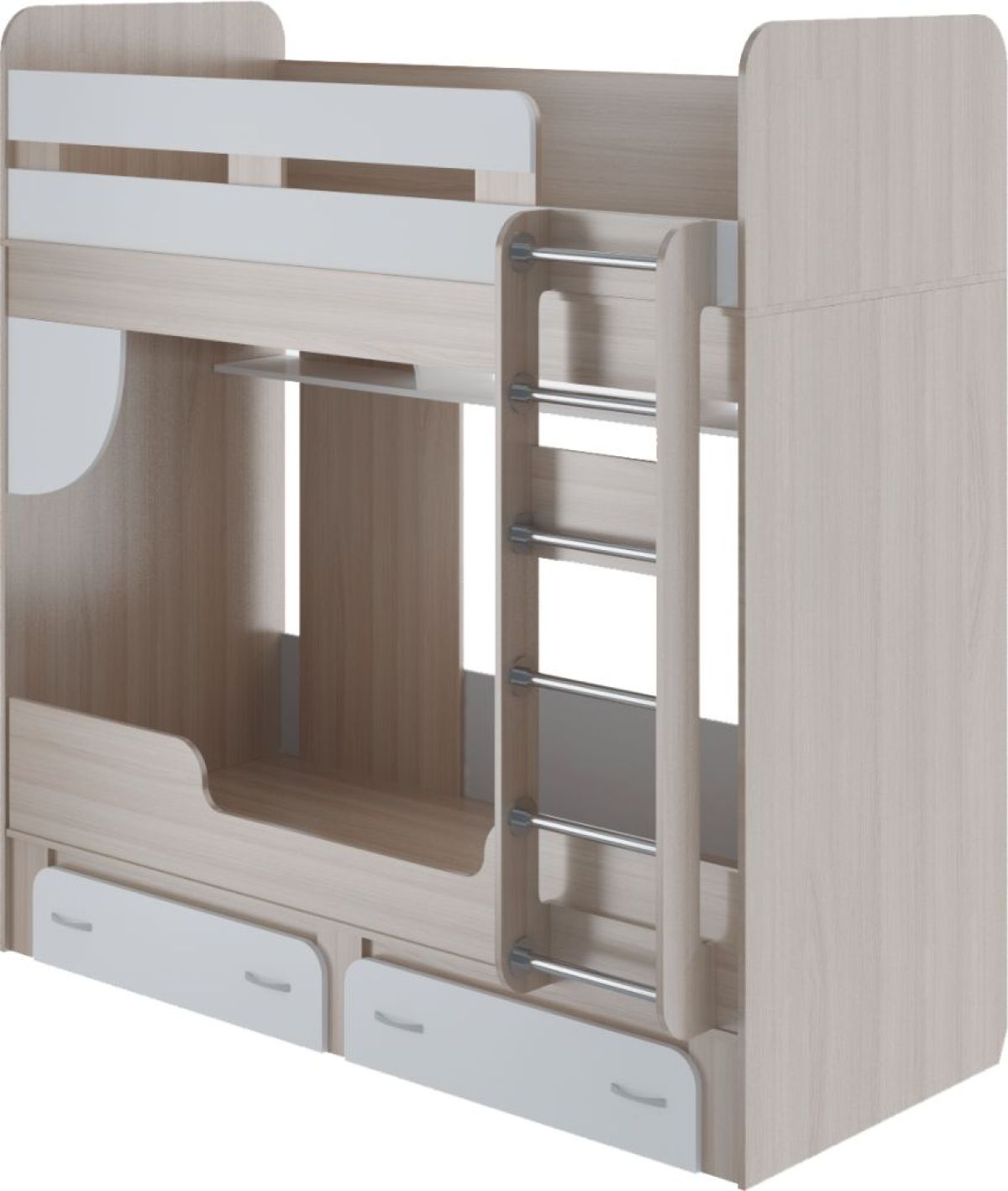 Кровать 2-х ярусная ОСТИН М25 (ЯШС/Белый) | фото 2