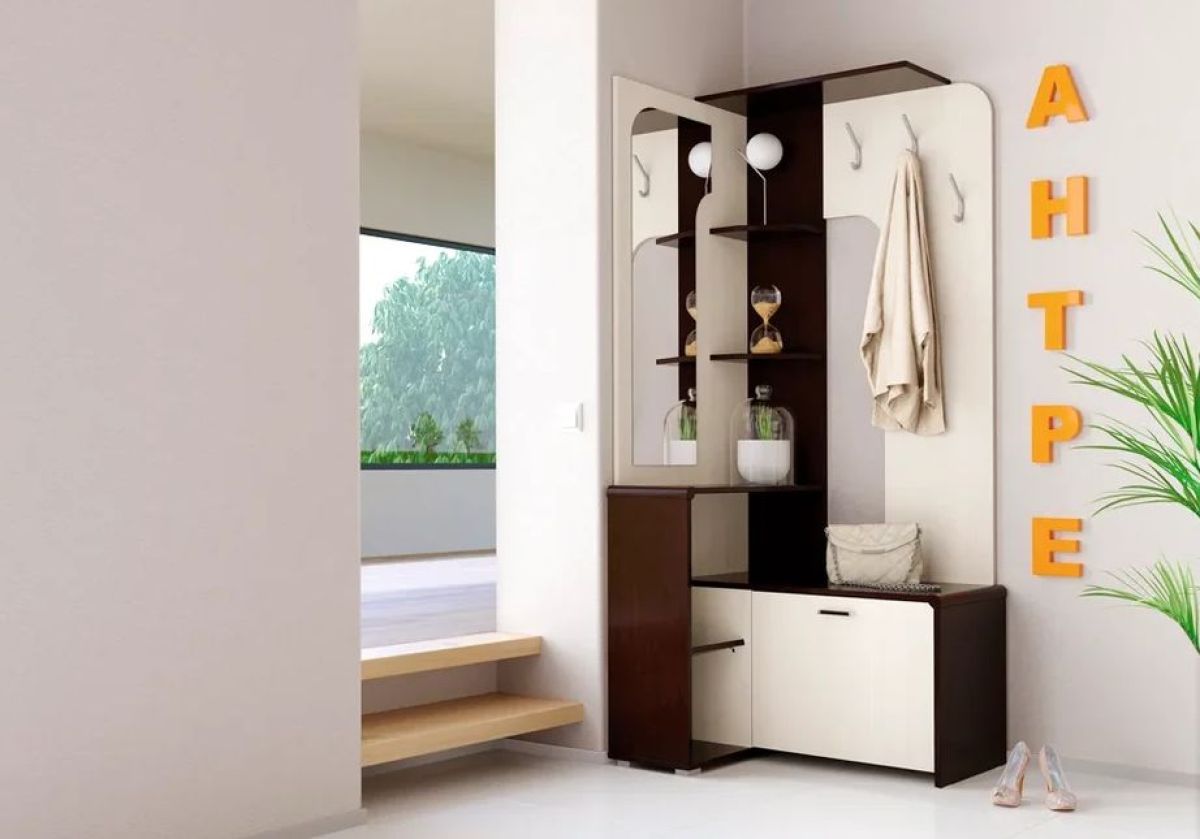 Вешалка "Антре" (венге/вудлайн кремовый/профиль венге/зеркало) | фото 3