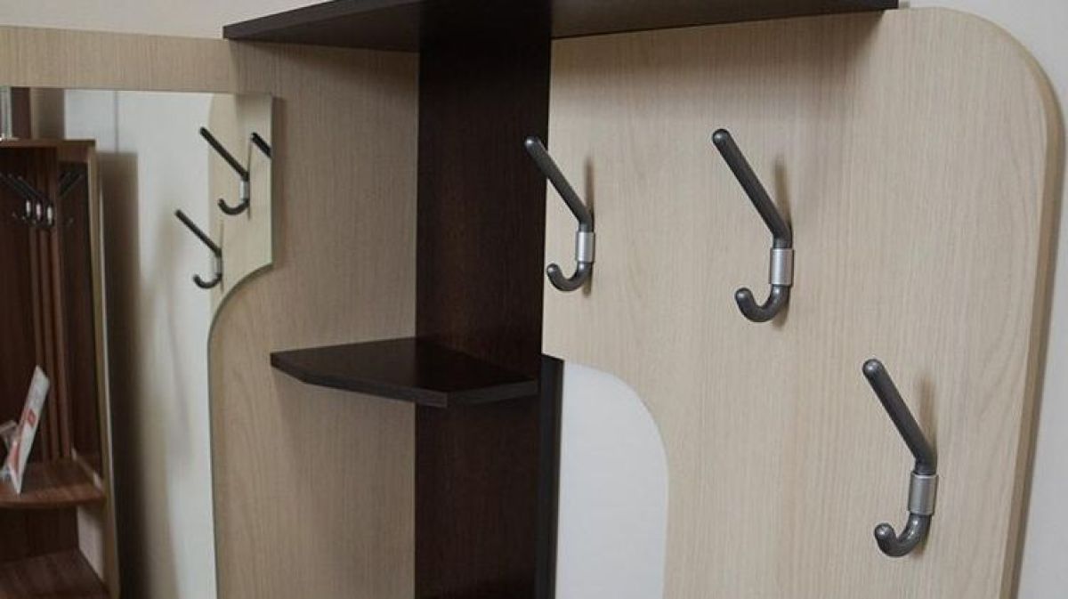 Вешалка "Антре" (венге/вудлайн кремовый/профиль венге/зеркало) | фото 4