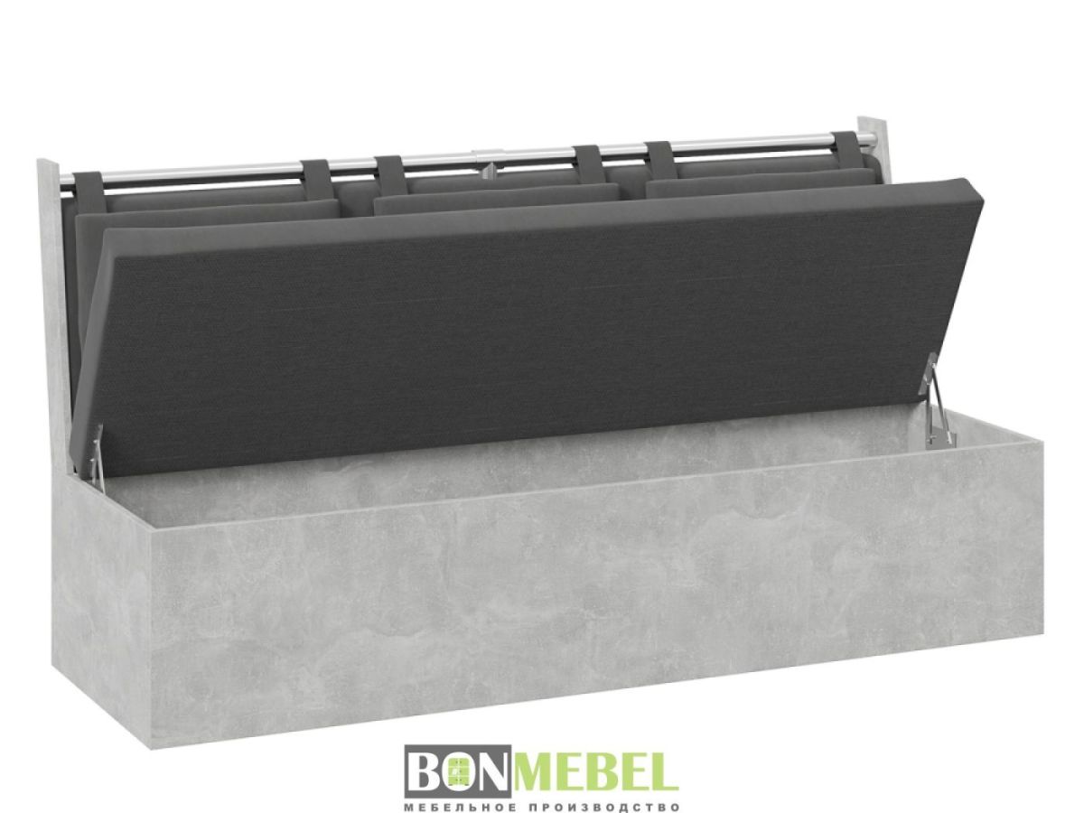 Скамья прямая РОДЕНГО Ателье светлый/Серый | фото 2