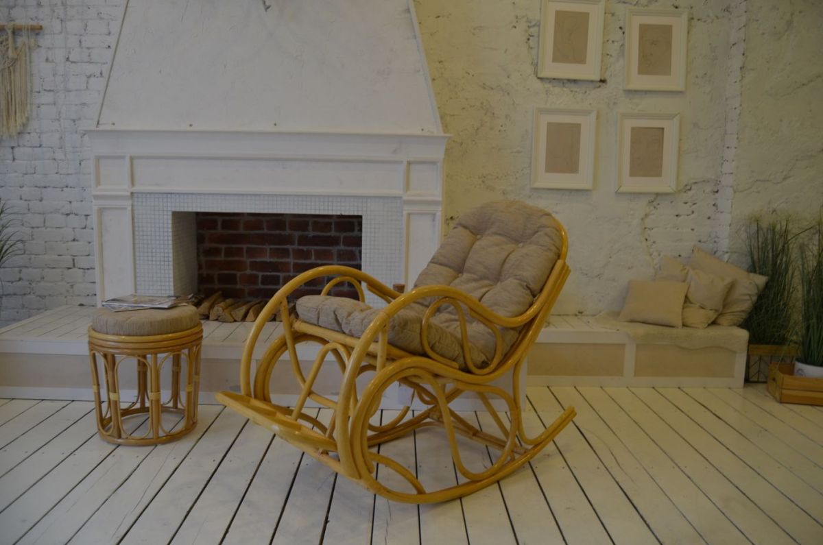 Кресло - качалка 05/05 с подушкой (Мед) Разборное/в коробке | фото 2