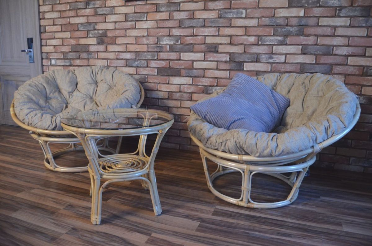 Кресло Папасан 23/01 с подушкой (Натуральный) | фото 2