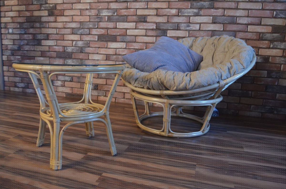 Кресло Папасан 23/01 с подушкой (Натуральный) | фото 4