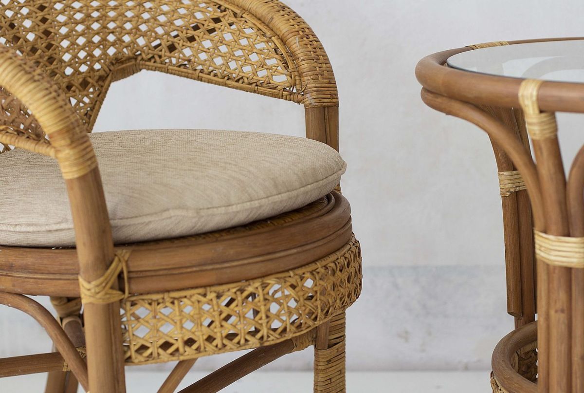 Комплект Пеланги 02/15 дуэт, стол круглый (Миндаль матовый) | фото 3