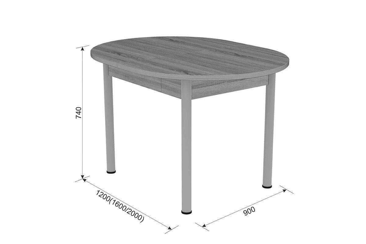 КВАРТЕТ Стол обеденный раздвижной дуб сонома | фото 2