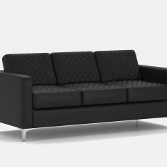 Диван трехместный Актив экокожа Euroline (9100 черный) | фото 2