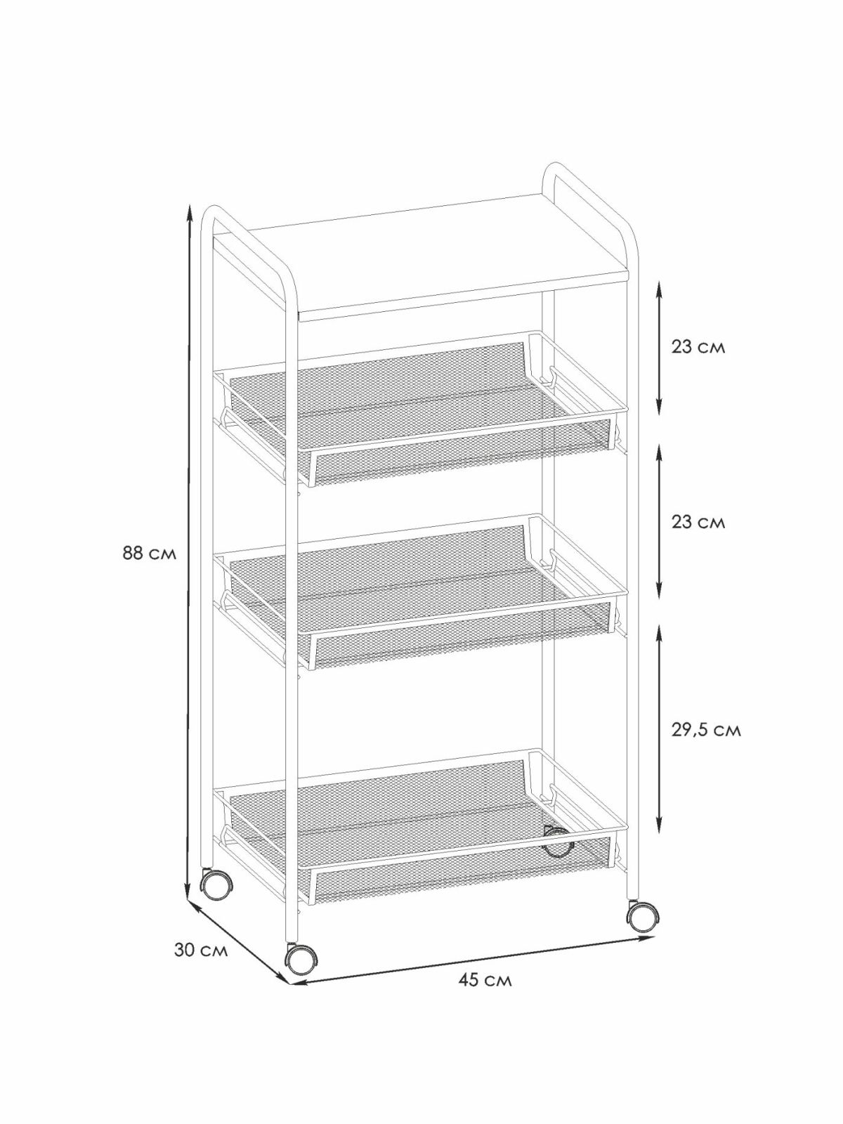 Э 357 С Этажерка "Ладья 34КС" Серый | фото 2
