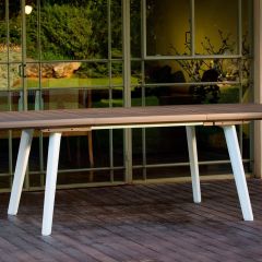 Стол Гармония раздвижной (Harmony Extendable) белый-капучино | фото 2